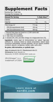 Algae Omega - 60 softgels - Image 2
